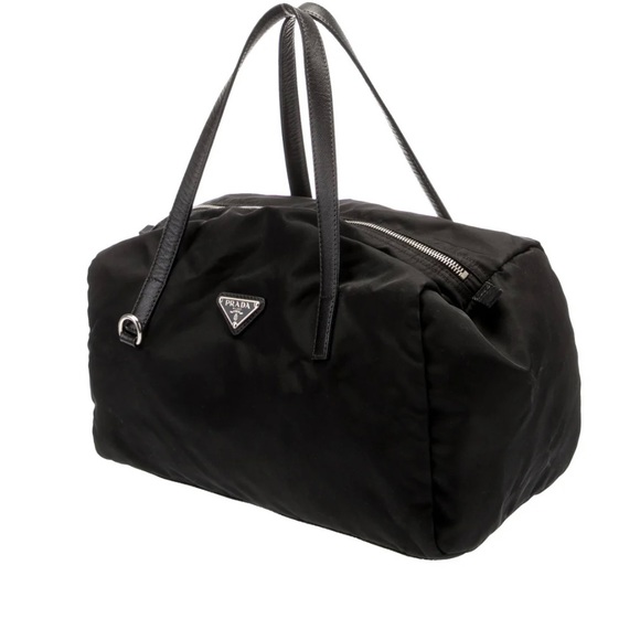 Vintage PRADA Saffiano-Trimmed Tessuto Shoulder Bag - Picture 4 of 7